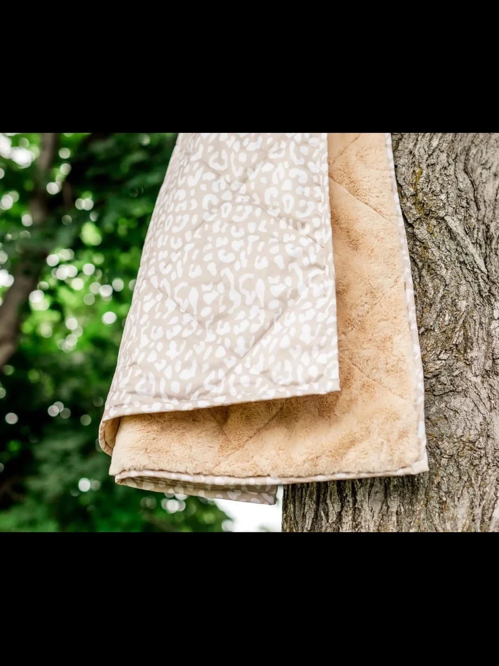 NWT Minky Couture Everywhere Blanket-Tan Cheetah